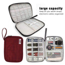 Travel Watch Band Storage Bag Earphone Data Cable Strap Organizers (Red) Newly