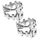 Thimble Opening Finger Wear Sewing Crochet Loop Fish Bone Shape Knitting Ring