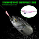 Luminous Wood Shrimp Fishing Lures 12cm 14.3g Artificial Bait (Light Pink)