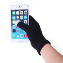 Women Men Touch Screen Soft Cotton Winter Gloves Warmer Smartphone Black