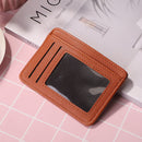 Women Wallets PU Leather Solid Color Fashion Short Multi-slot Card Purse Holder