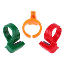 3pcs Plastic Sewing Thimble Ring with Blade Finger Thimble Thread Cutter