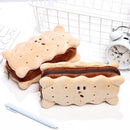 Capacity Biscuit Shape Student Supplies Stationery Bag Pencil Case Pen Storage