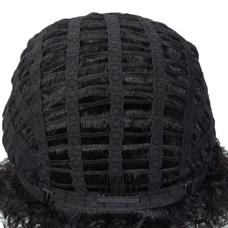 Short Afro Kinky Curly Human Hair Wigs Remy Brazilian Cheap Wigs for Black Women