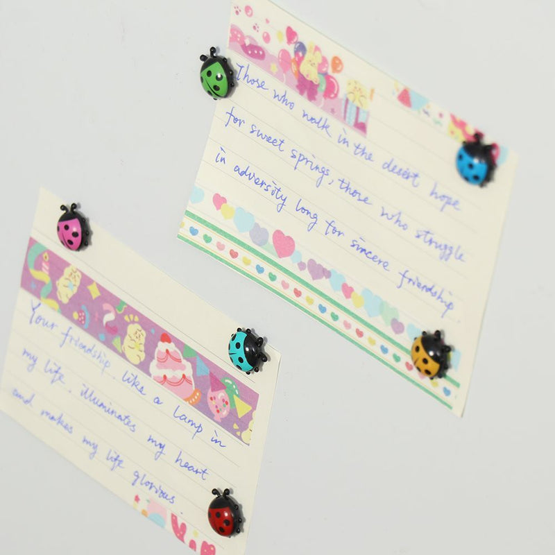 Whiteboard Message Holder Ladybug Refrigerator Decoration Fridge Magnets
