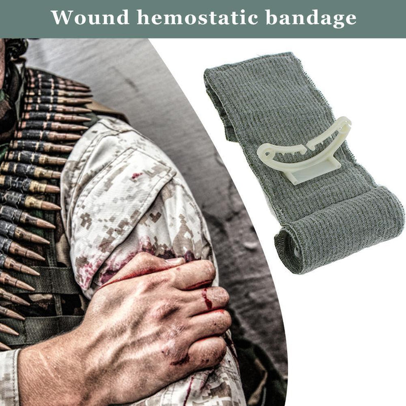 Wound Hemostatic Bandage Bleeding Treat & First Aid Training (6-Inch)