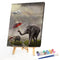 Frameless Painting By Numbers Elephants DIY Handmade Art Drawing On Canvas Craft
