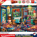 5D DIY Full Drill Diamond Painting Sewing Room Cross Stitch Embroidery Kit Newly