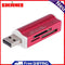 USB2.0 4-Inch Multi Memory Card Reader for SD/SDHC/Mini SD/MMC/TF (Red)