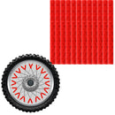 Spoke Reflector 12 Pieces MTB Bike Wheel Spoke Reflective Strips (Red) Newly