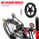 Mi.Xim Aluminum Easy Wheel with M6 Bolt for Brompton Folding Bike (Black) Newly