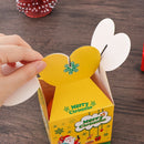Santa Claus Kids Favors Christmas Decoration Paper Carrier Xmas Bags Candy Box