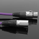 1m XLR 3Pin Cable Male to Female Shielded Microphone Wire Cord (Purple) Newly