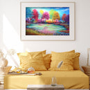 Diamond Painting 5D DIY Colorful Tree Full Round Drill Abstract Home Decora
