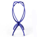 Plastic Folding Stable Durable Wig Hair Cap Display Holder Stand Tool Blue