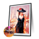 5D Diamond Painting Kit Woman with Hat Full Round Drill DIY Crafts (NH987)