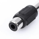 4pcs RCA/AV Female to 6.35mm 1/4 Inch Male Mono Audio Adapters Connectors