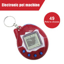 Electronic Pet Game Console Nostalgic Virtual E-pet Interactive Toys w/ Keych