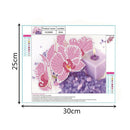 Flower 5D Round Diamond Painting DIY Needlework Cross Stitch Set Decor Gift