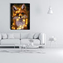 Painting By Numbers Kit DIY Light Fox Hand Painted Canvas Oil Art Picture