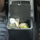 Leather Car Seat Trash Can with Lid Waterproof Storage/Waste Organizer Can