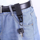 Carabiner Hook Webbing Buckle Nylon Molle Belt Hanging Key Ring(Black) Newly