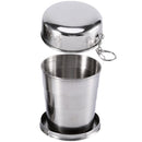 Stainless Steel Foldable Cup Outdoor Camping Travel Portable Teacup (250ml)
