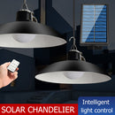 LED Solar Lamp Remote Ceiling Light Outdoor Garden Hanging Decor (B) Newly