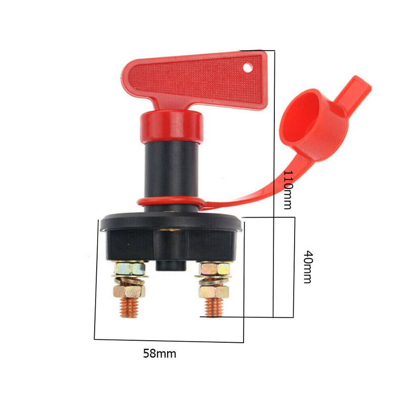 Main Kill Rotary Switch Cut Off Disconnect Isolator 12V 24V Car Battery Swi