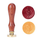 Wood Handle Seal Plant Pattern DIY Wax Seal Stamp Envelope Wedding Hobby Tools