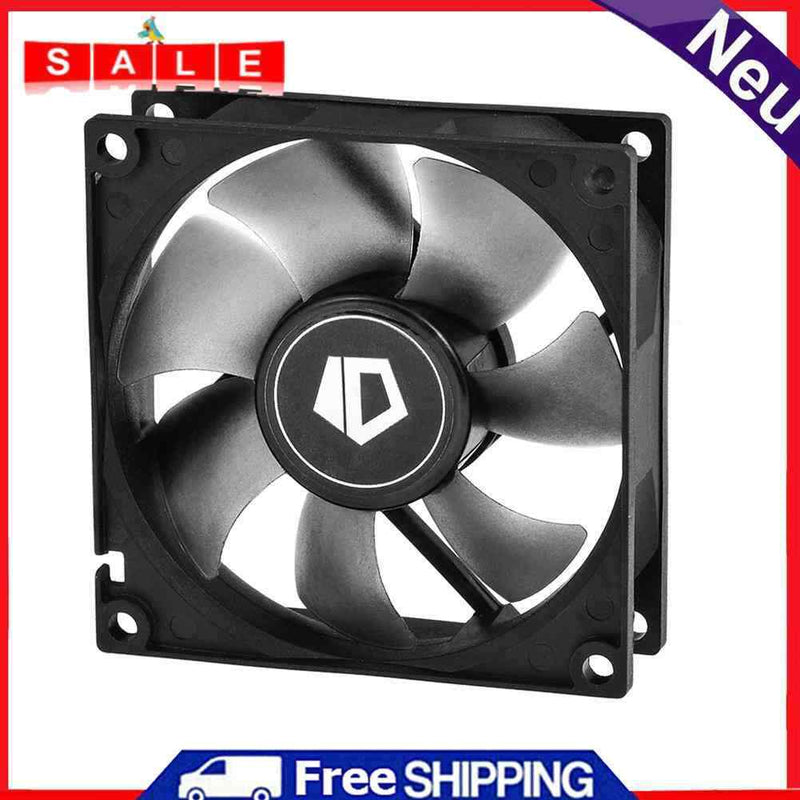 ID-COOLING NO-8025-SD 3-Pin Silent Small Radiator 80mm Desktop Case Cooling Fan