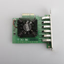 EU4146BU PCI-E 4X to USB3.0 1 to 6 USB Riser X4/X8/X16 Mining Multiplier Newly