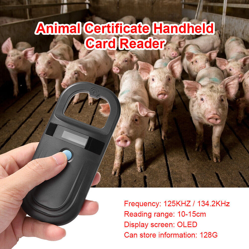 Animal Pet ID Reader Chip Transponder USB Handheld Identification Card Scan