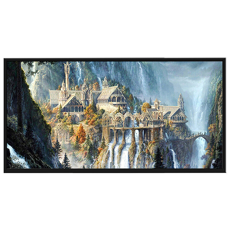 Canvas 11CT Wonderland Embroidery Kit Printed Still Life Cross Stitch DIY Gift