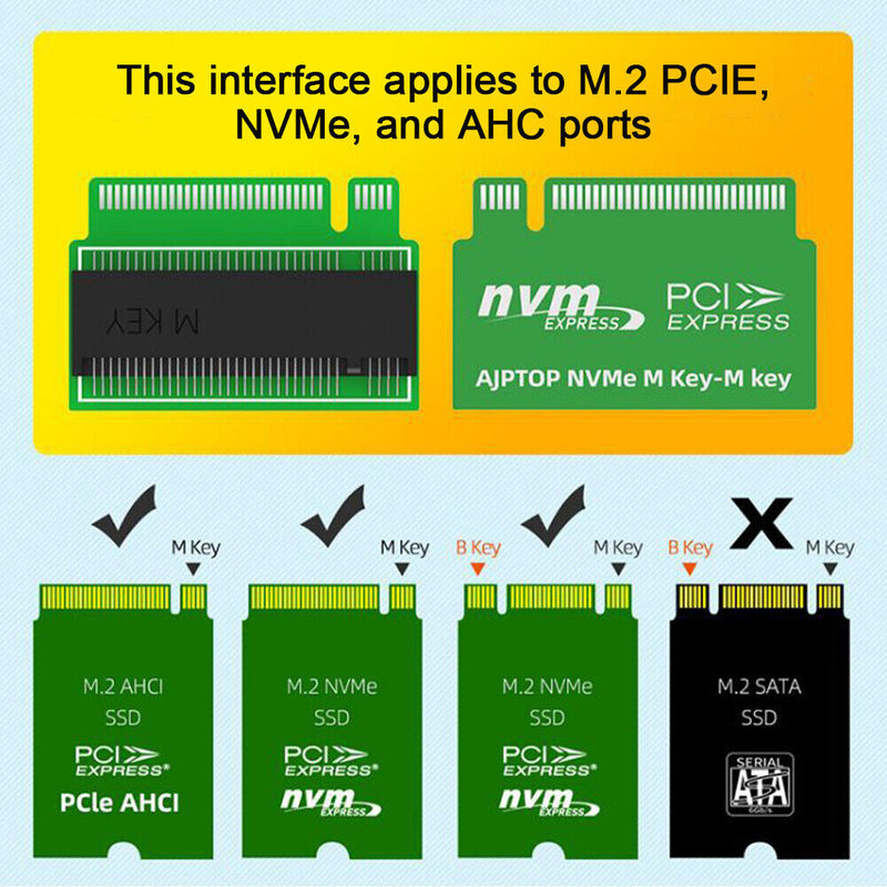 SSD Adapter Card Test Board M.2 PCIE NVME SATA NGFF Extender Riser (M KEY)