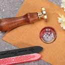 Round Flower Basket Retro Wax Seal Stamp Head Fire Paint for Wedding Invitati