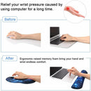 Pad Hand Support Memory Foam Wrist Rest Mouse Mat Keyboard Pad For PC Laptop