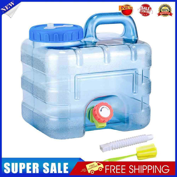Portable Container with Faucet Camping Equipment Outdoor Water Bucket for H