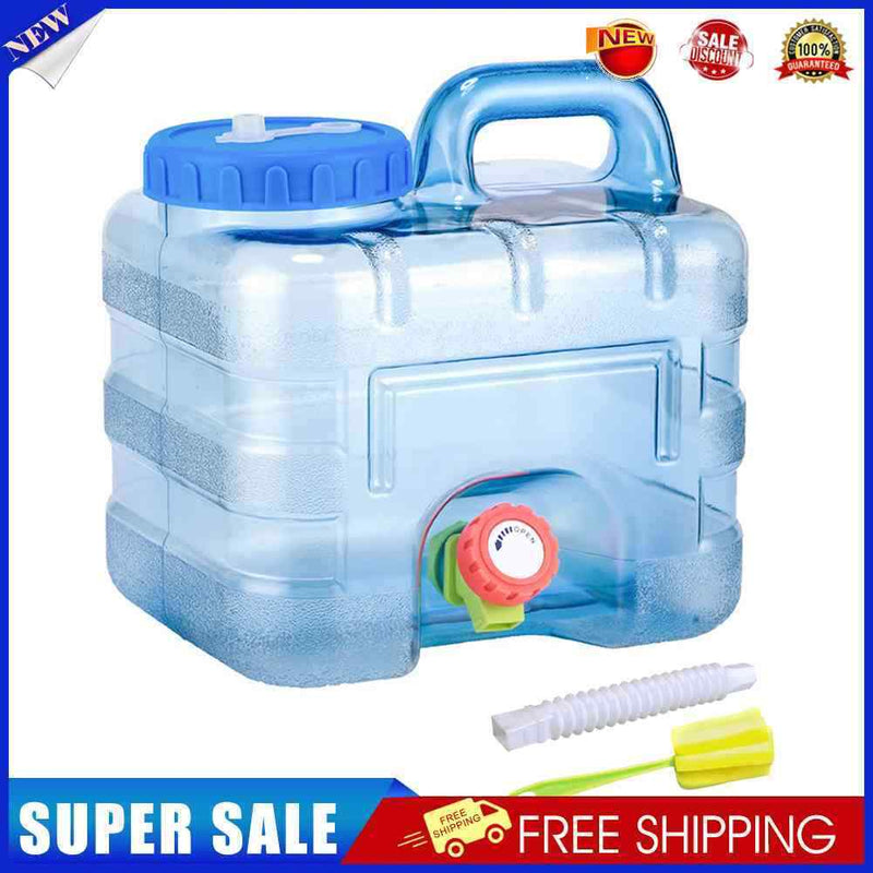 Portable Container with Faucet Camping Equipment Outdoor Water Bucket for H