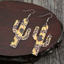 Sunflower Cactus Shape Drop Earrings Jewelry Women Xmas Holiday Gift Ornaments