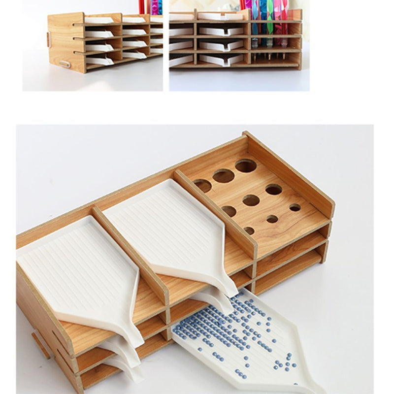 Diamond Painting Drill Tray Drawer Storage Rack Beads Plate Beads Box Tool