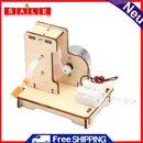 DIY Wooden Hand Cranked Generator Technology Students Kids Physical Science Toys