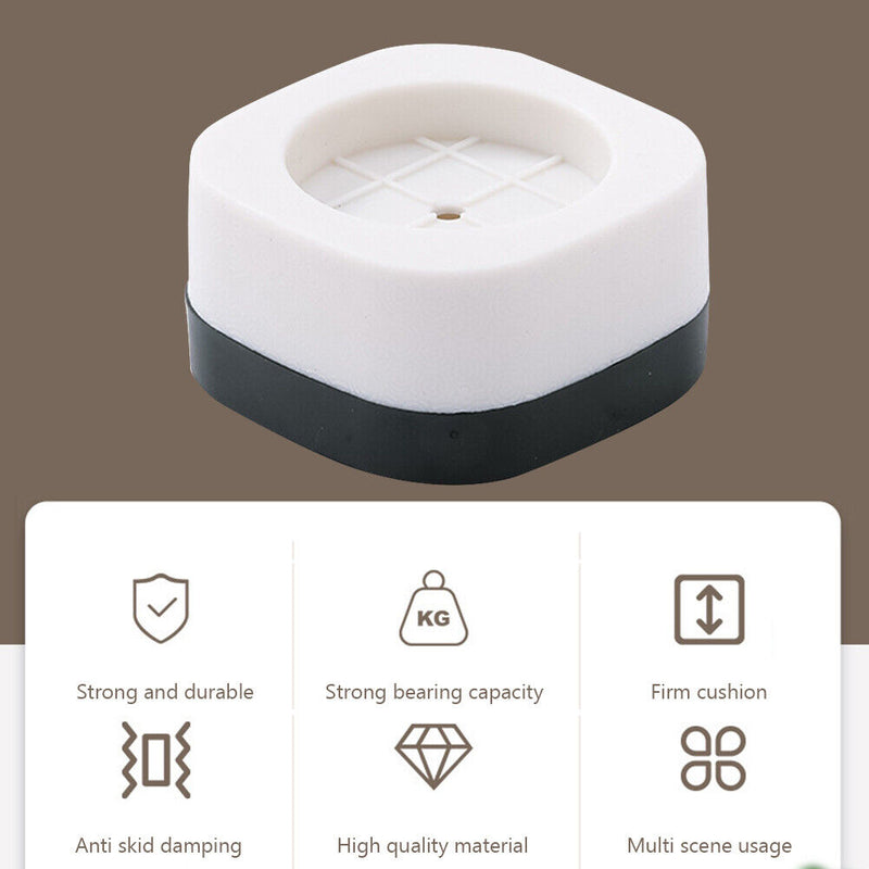 4pcs Anti Vibration Feet Pads Legs Slipstop Skid Raiser Mat for Washing Machi