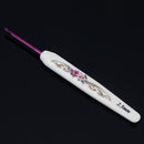 8pcs Soft Handle Aluminium Head Crochet Hooks Sweater Sewing Needles Set