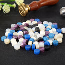 100pcs Retro Octagon Wax Seal Grain Fire Painting for Stamping Envelopes Newly