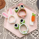 Creative Jewelry Rabbit Ear Child Wool Knitting Cute Animal Frog Woven Bracelet