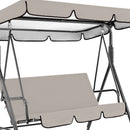 2pcs Patio Swing Seat Cover + Top Cover Waterproof Camp Hammock Chair Canopy Cover