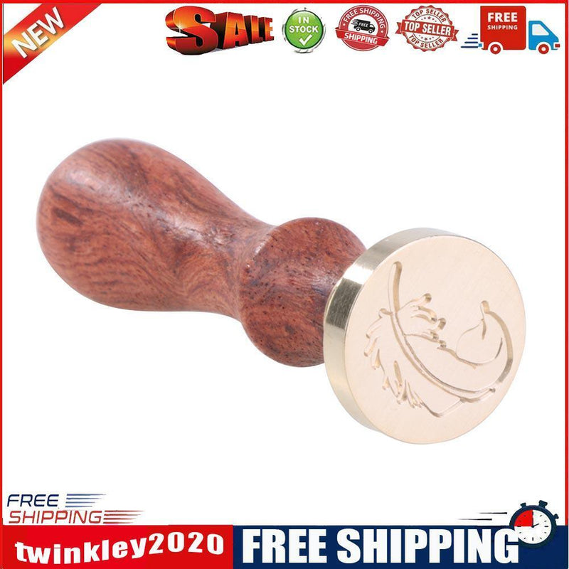Retro Wax Stamp Wood Handle DIY Scrapbooking Envelope Sealing Stamp Seal(C)