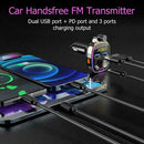 3 USB Charger FM Transmitter Bluetooth 5.0 Mp3 Player Kit Car Handsfree T4H8
