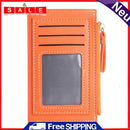 Fashion PU Leather Small Purse Women Solid Short Wallet Card Holder Mini Clutch